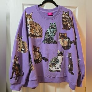 Queen of Sparkles Cat Sweater